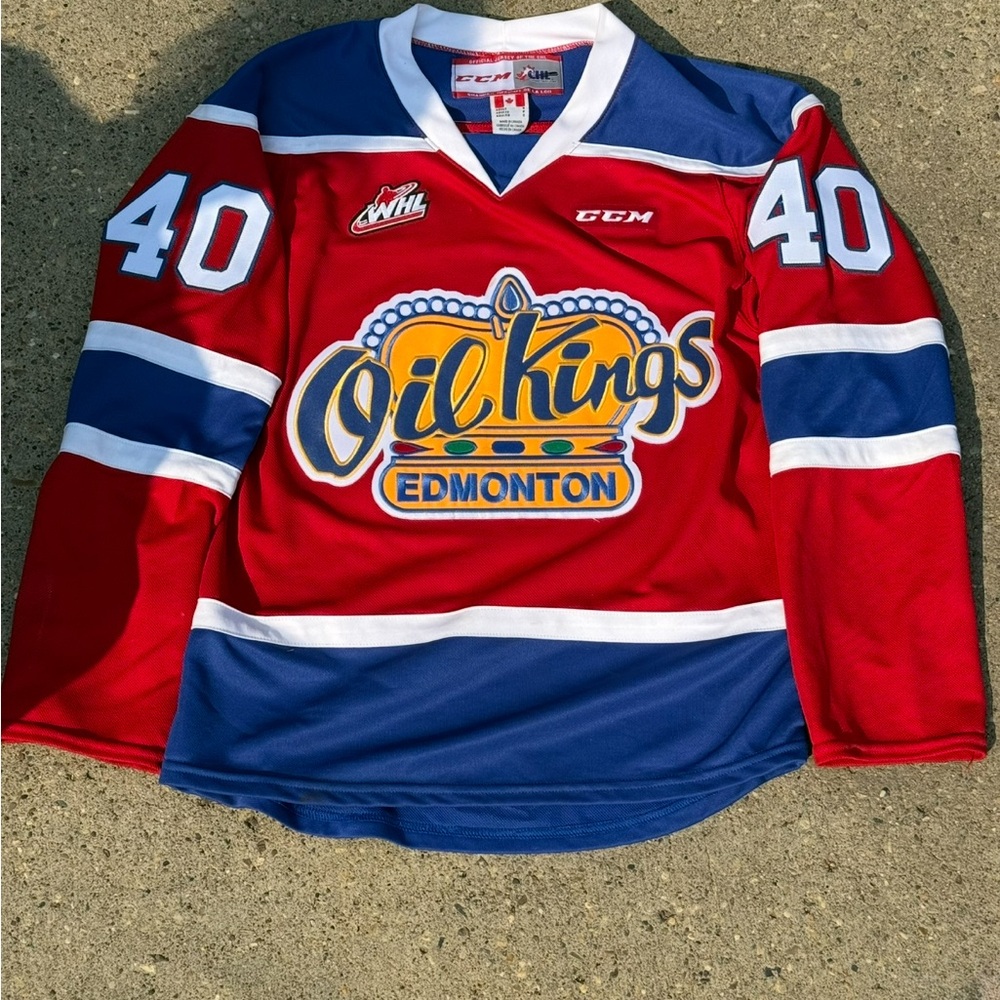 CCM Red and Blue Hockey Jersey